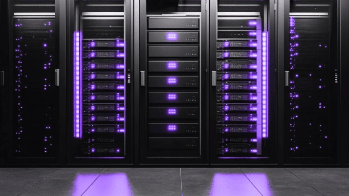 Google VPS hosting server room