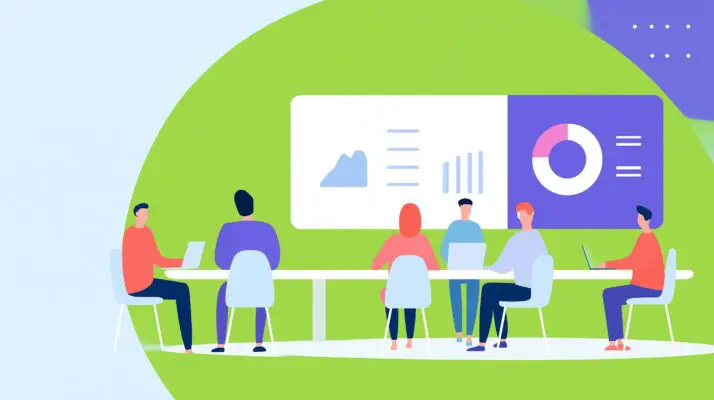 Meeting together to make sure the company website is upkept