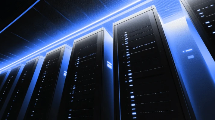Nonprofit web hosting server room