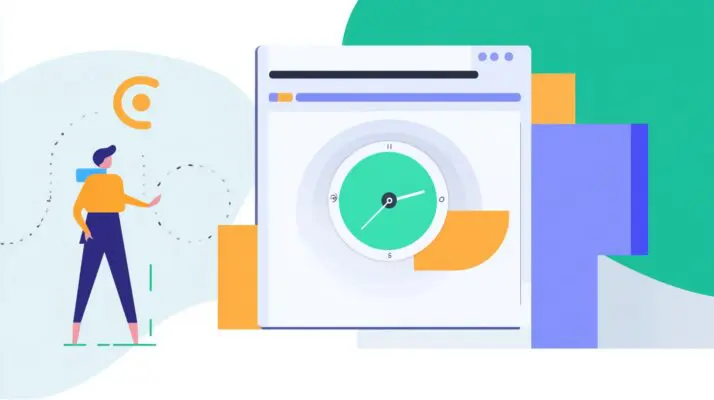Timer representing how fast a website is running