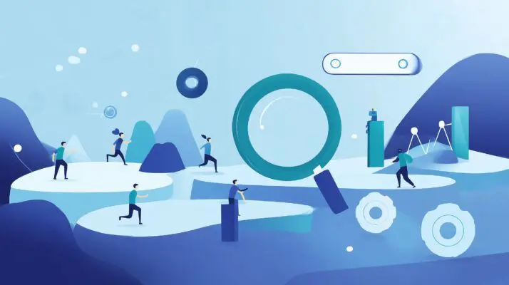 competitive intelligence for SEO in vector art perspective