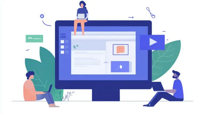 AI in content creation vector line art - Slade Marketing