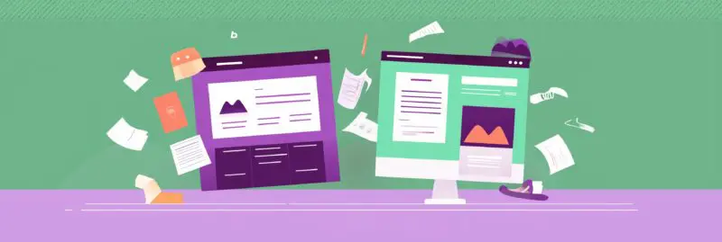 cluttered web page example