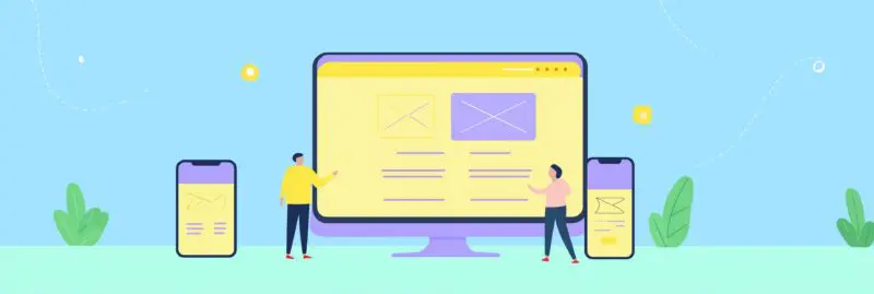 Non-responsive website example