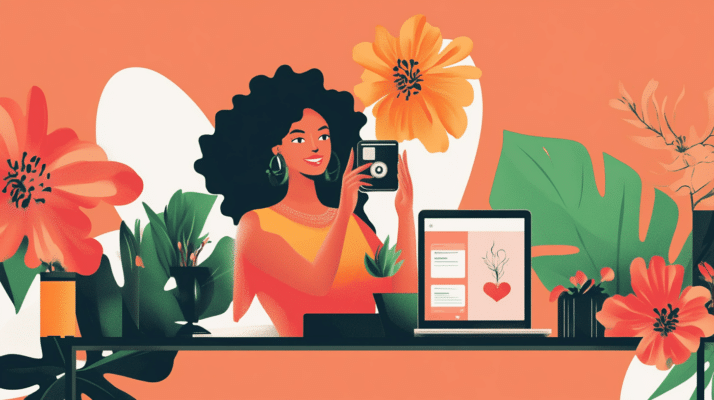 Etsy SEO Explained: How To Optimize Your Listings In 2024 1 Girl optimizing her Etsy listing