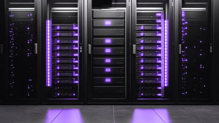 Google VPS hosting server room