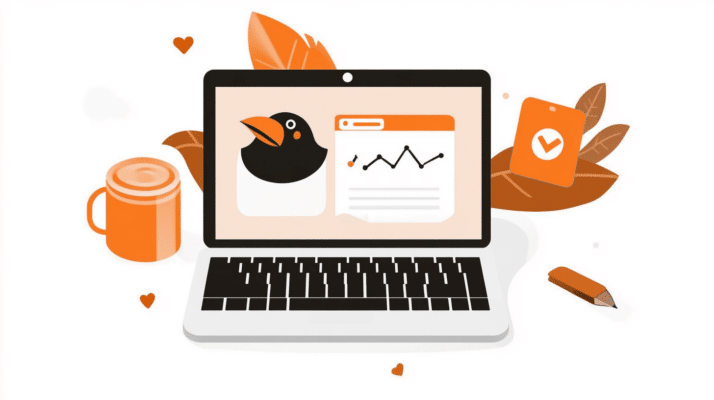 Marketing analytics on a laptop