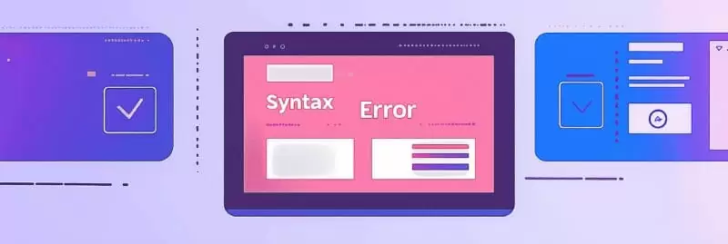 How to Fix the Blank Page Error in WordPress in 8 Steps 3 Syntax Error screen for bad code showcase