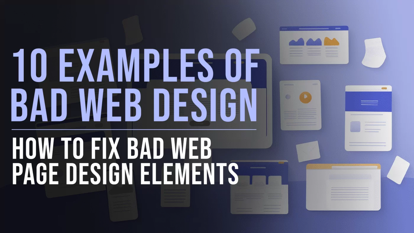 Bad web page examples featured blog image