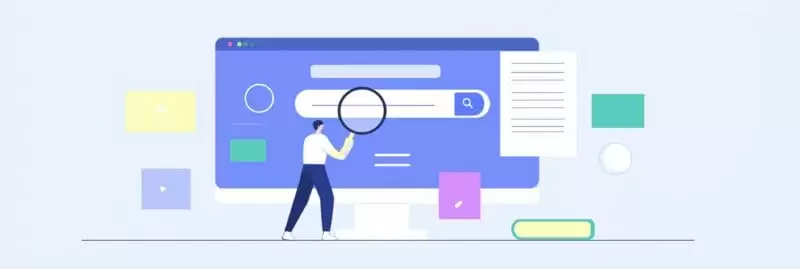 No search functionality example