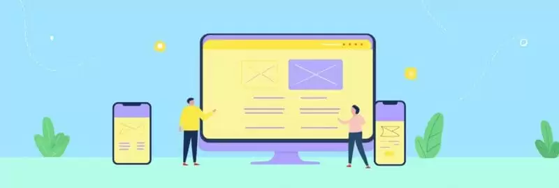 Non-responsive website example