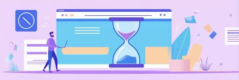 Slow website speed example